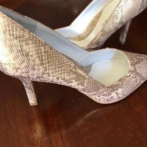 Rampage Snakeskin Print Heels